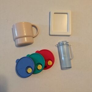 Vintage Lot Tupperware Refrigerator Magnets.